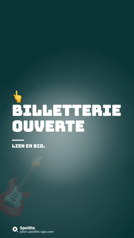 Affiche de festival — slide 4 : Billetterie ouverte