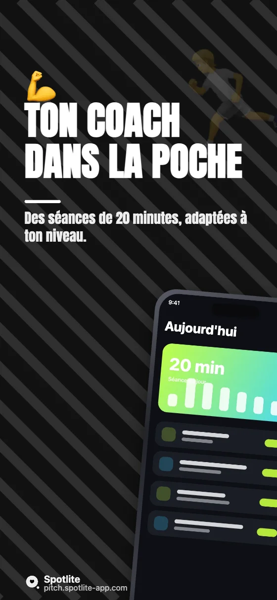 App de sport — slide 1