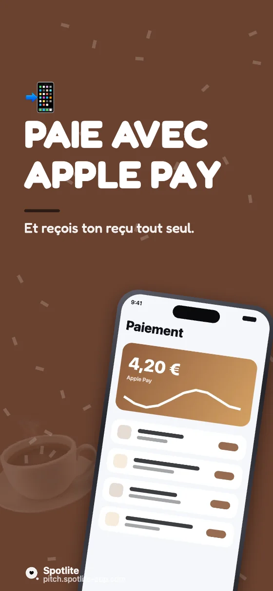 App de commande — slide 4 : Paie avec Apple Pay
