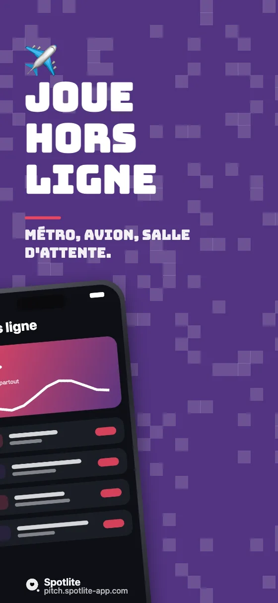Jeu mobile — slide 4 : Joue hors ligne