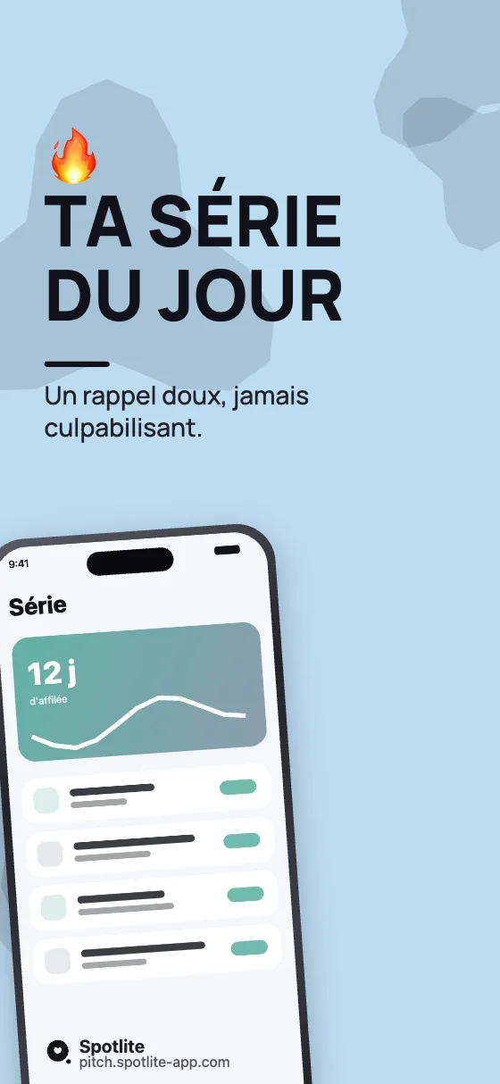 App de méditation — slide 4 : Ta série du jour