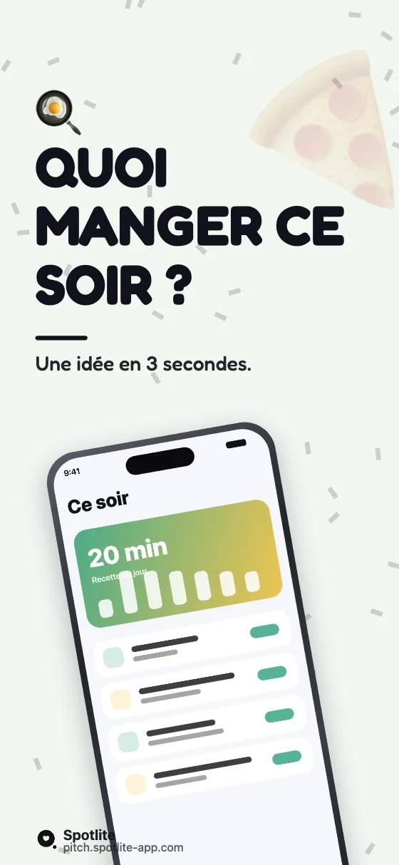 App de recettes — slide 1