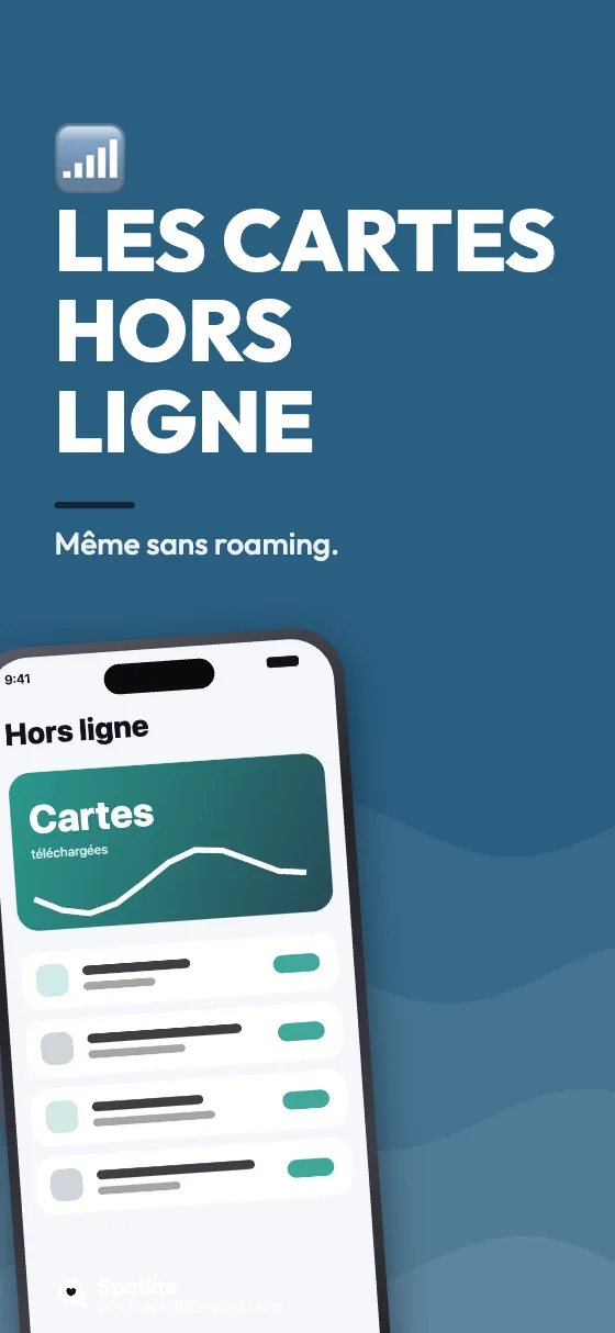 App de voyage — slide 4 : Les cartes hors ligne