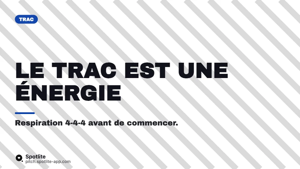 Atelier prise de parole — slide 4 : Le trac est une énergie