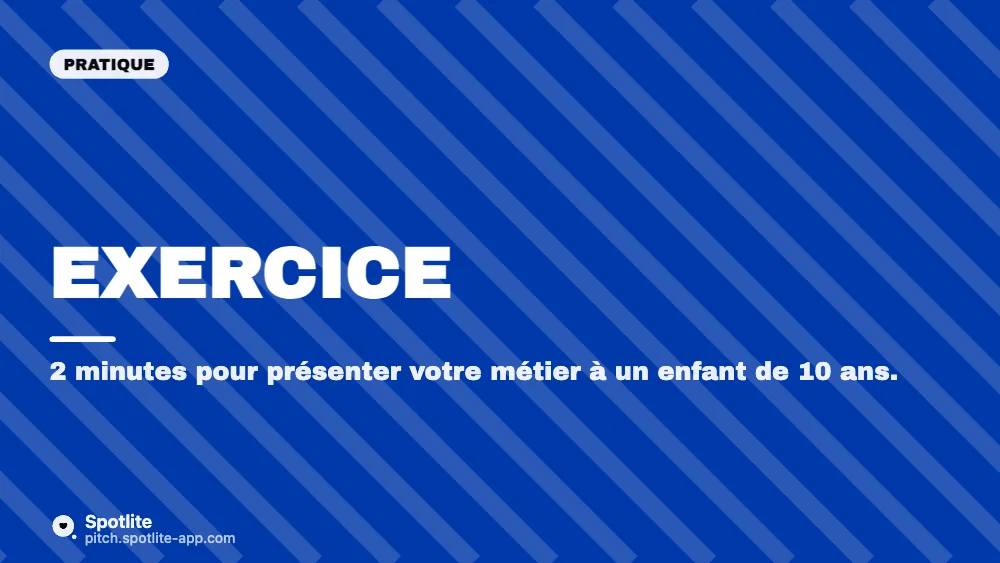 Atelier prise de parole — slide 5 : Exercice