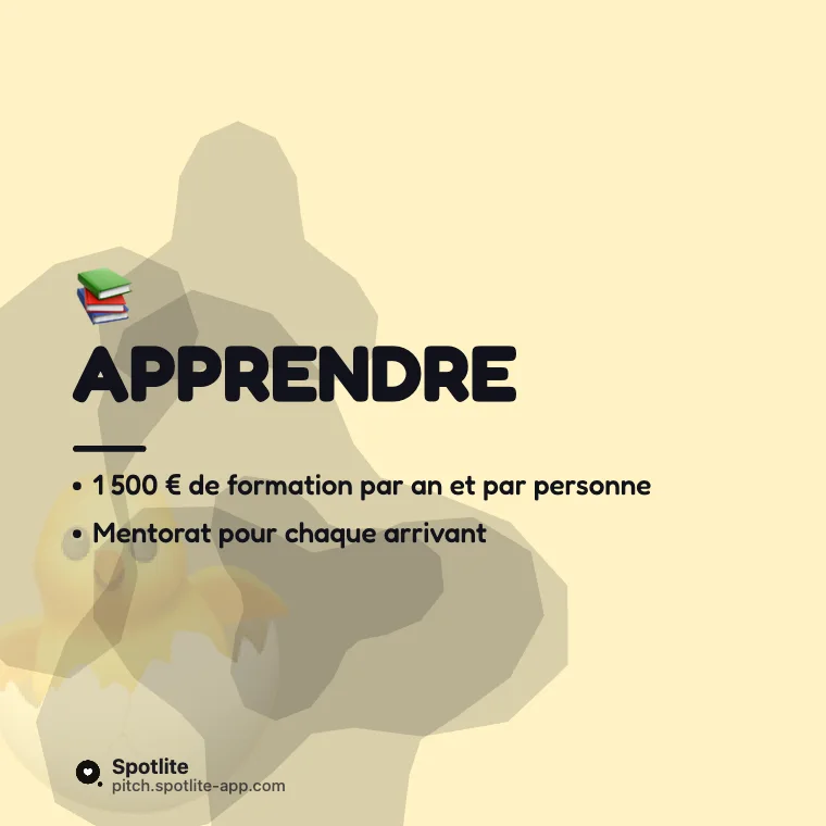 Nos avantages — slide 4 : Apprendre