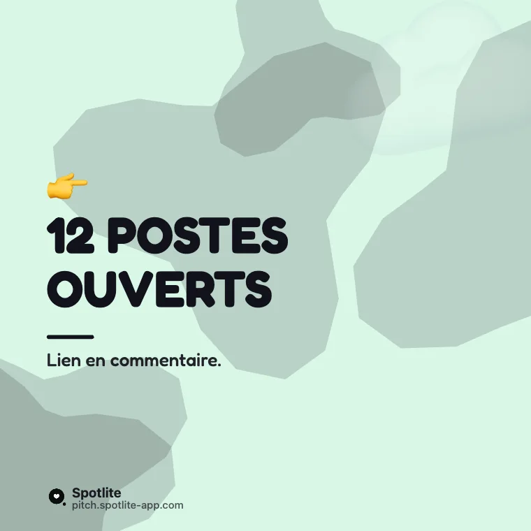 Nos avantages — slide 5 : 12 postes ouverts