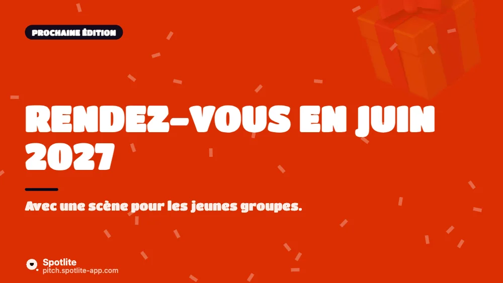 Bilan d'événement — slide 5 : Rendez-vous en juin 2027