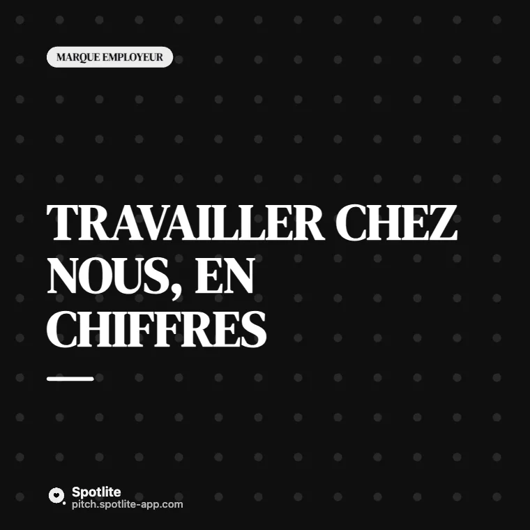 L'entreprise en chiffres — slide 1 : Travailler chez nous, en chiffres
