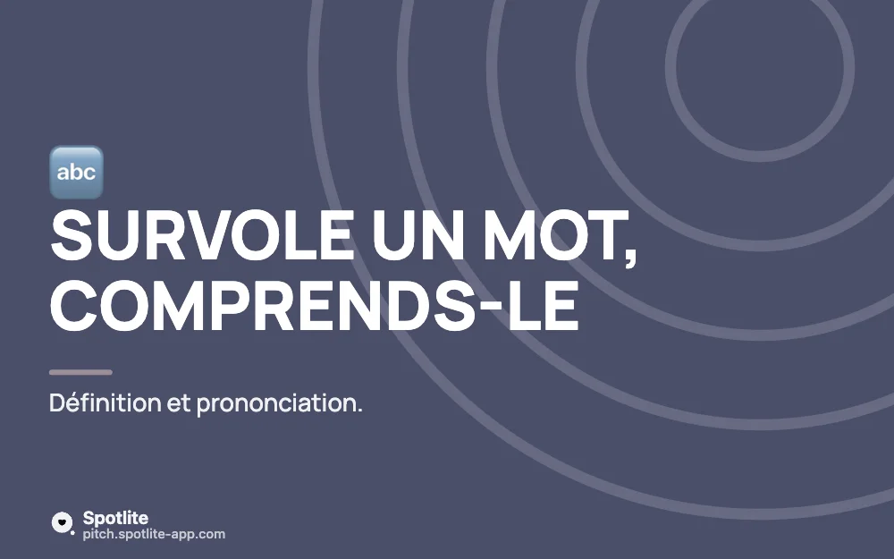 Extension de traduction — slide 2 : Survole un mot, comprends-le