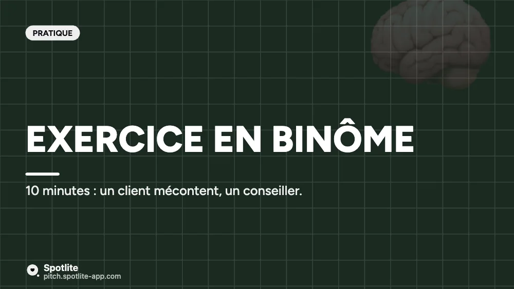 Support de formation — slide 5 : Exercice en binôme