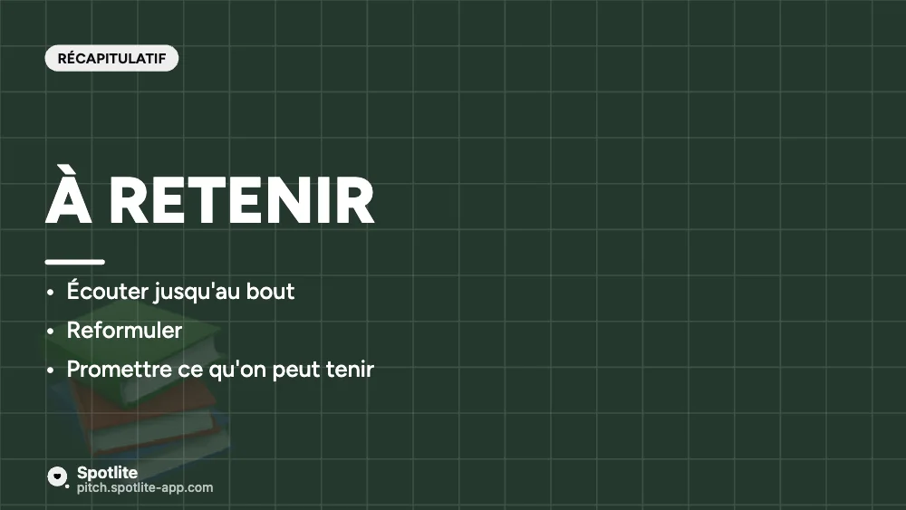 Support de formation — slide 6 : À retenir