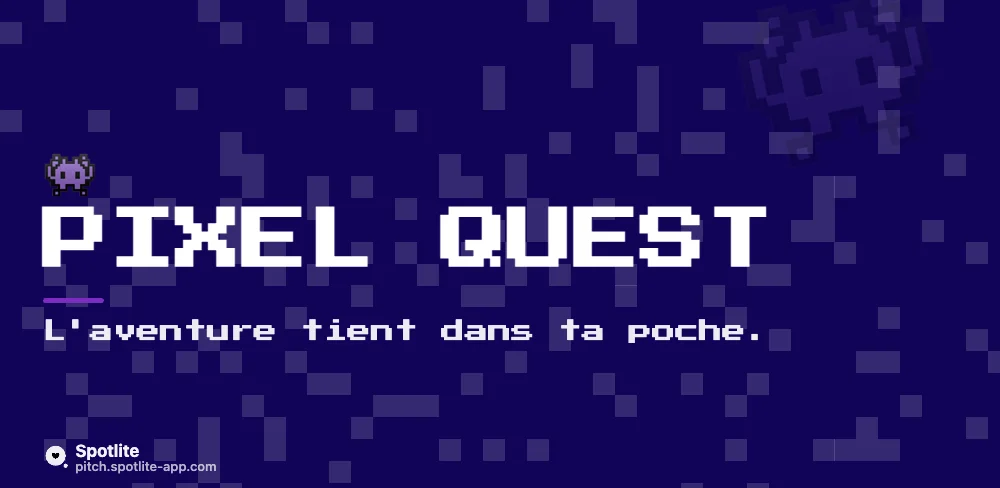 Bandeau d'un jeu — slide 1 : Pixel Quest