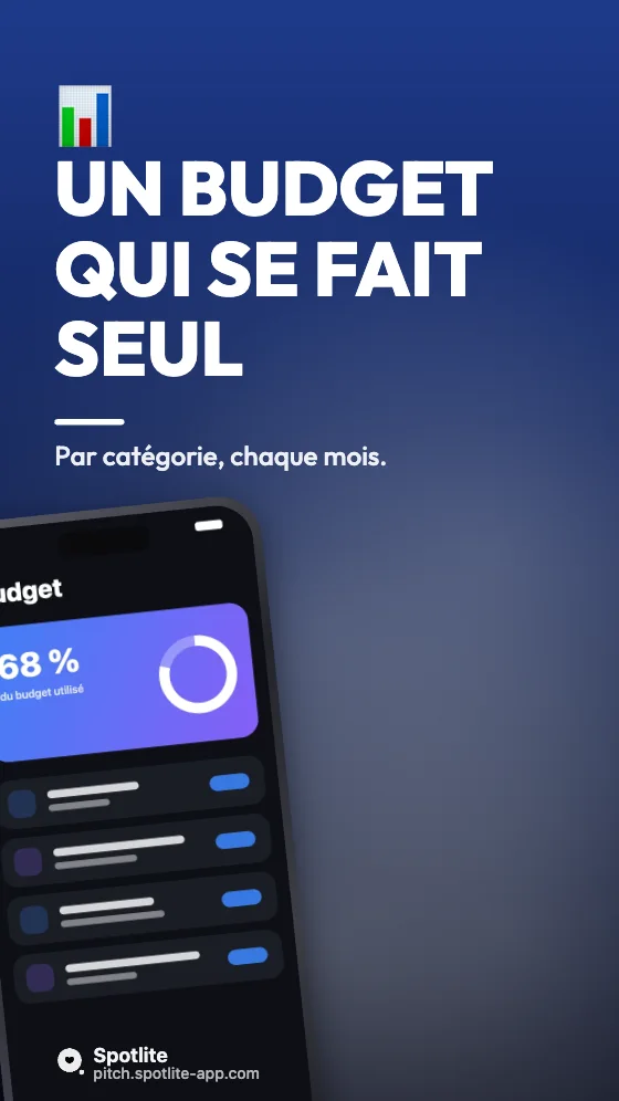 Google Play — banque — slide 2 : Un budget qui se fait seul