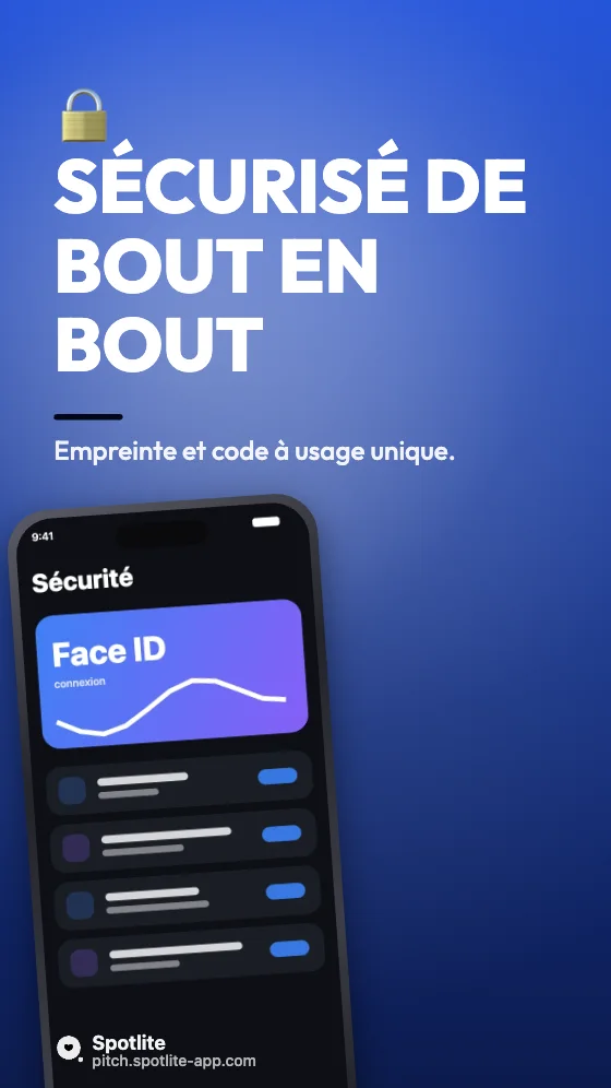 Google Play — banque — slide 4 : Sécurisé de bout en bout