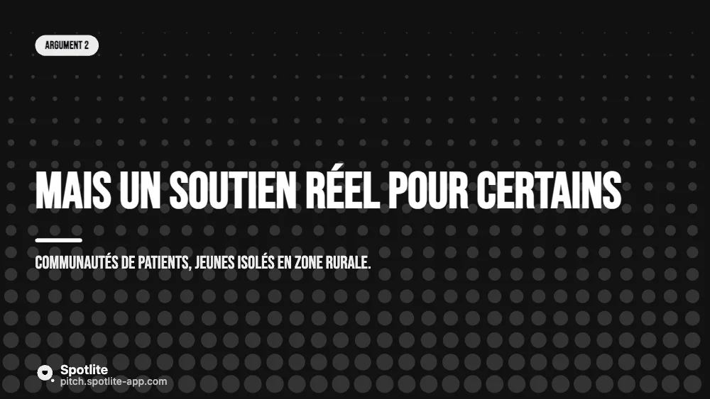 Grand oral du bac — slide 4 : Mais un soutien réel pour certains