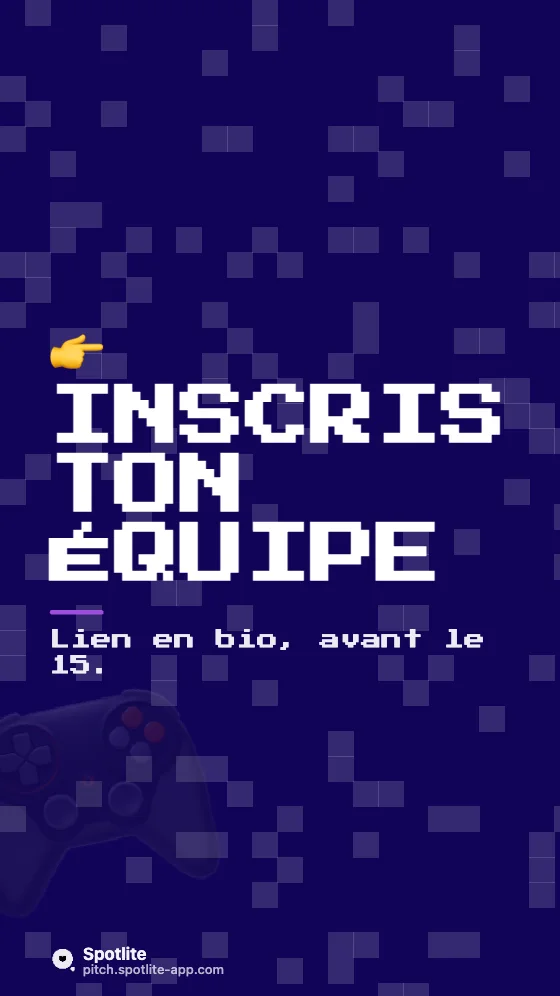 Hackathon — slide 4 : Inscris ton équipe