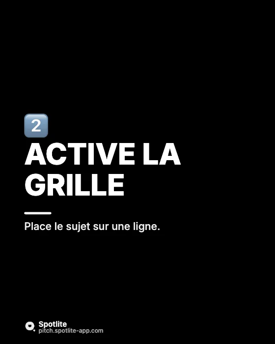Astuces photo au téléphone — slide 3 : Active la grille