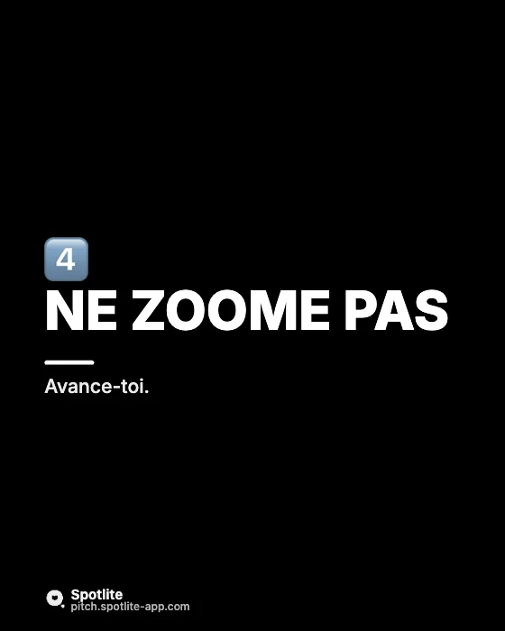 Astuces photo au téléphone — slide 5 : Ne zoome pas