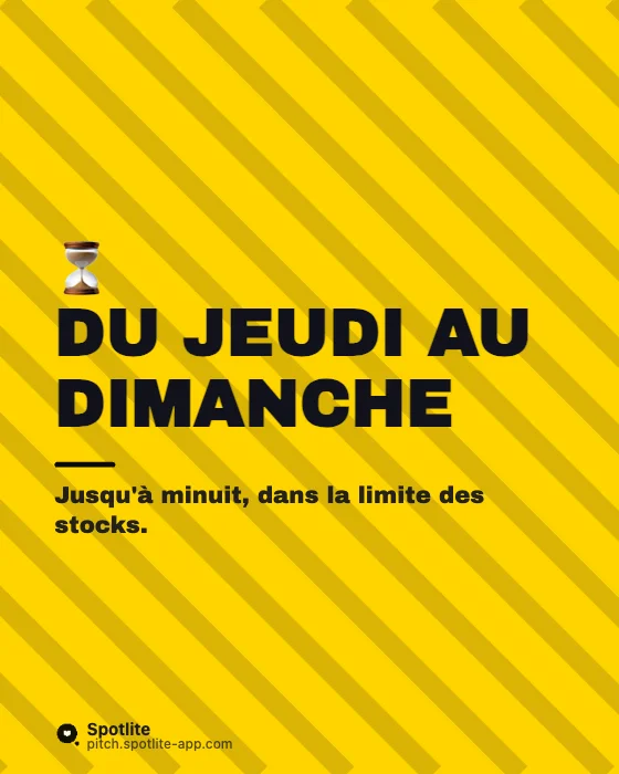 Black Friday — slide 2 : Du jeudi au dimanche