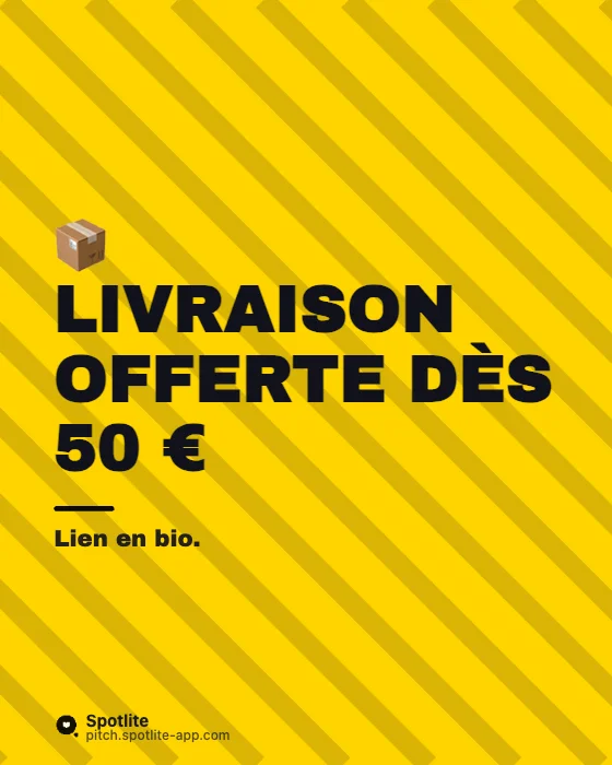 Black Friday — slide 4 : Livraison offerte dès 50 €