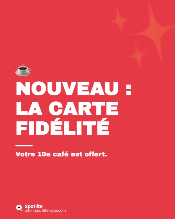 Carte de fidélité — slide 1 : Nouveau : la carte fidélité