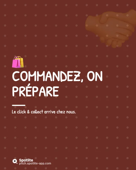 Click & collect — slide 1 : Commandez, on prépare