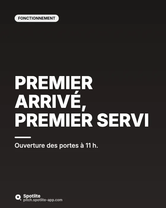 Flashs de tatoueur — slide 3 : Premier arrivé, premier servi