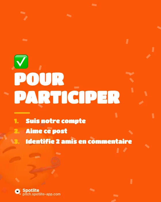 Jeu concours — slide 2 : Pour participer