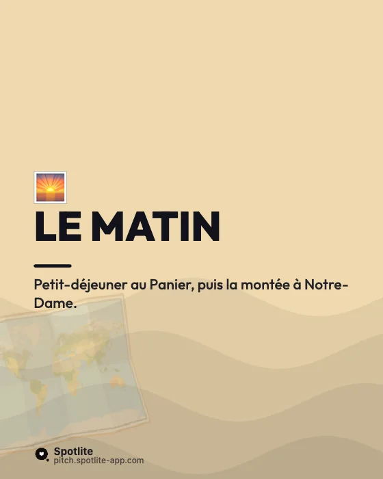 Mini-guide d'une ville — slide 2 : Le matin