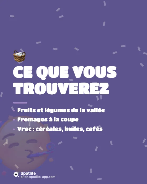 Ouverture de boutique — slide 2 : Ce que vous trouverez