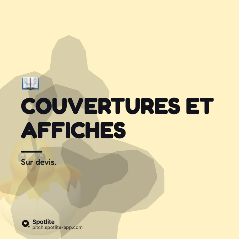 Portfolio d'illustratrice — slide 4 : Couvertures et affiches