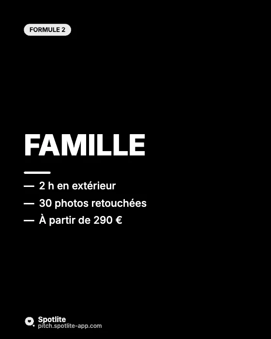 Portfolio de photographe — slide 3 : Famille