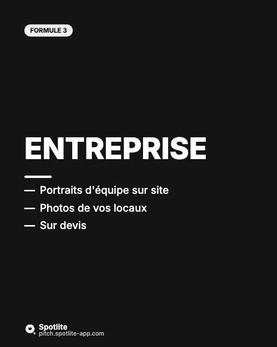 Portfolio de photographe — slide 4 : Entreprise