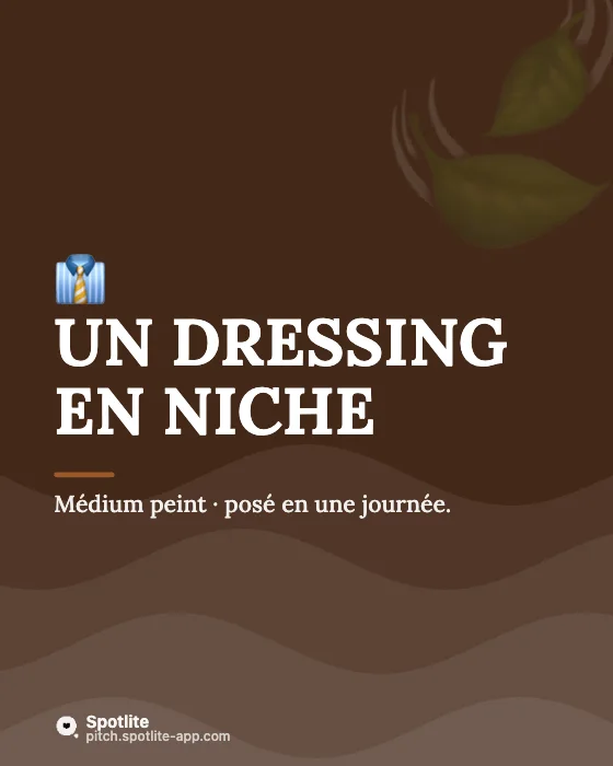 Réalisations d'artisan — slide 3 : Un dressing en niche