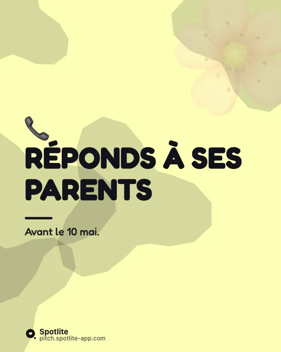 Invitation d'anniversaire — slide 3 : Réponds à ses parents