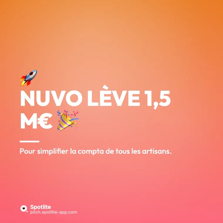 Annonce de levée de fonds — slide 1