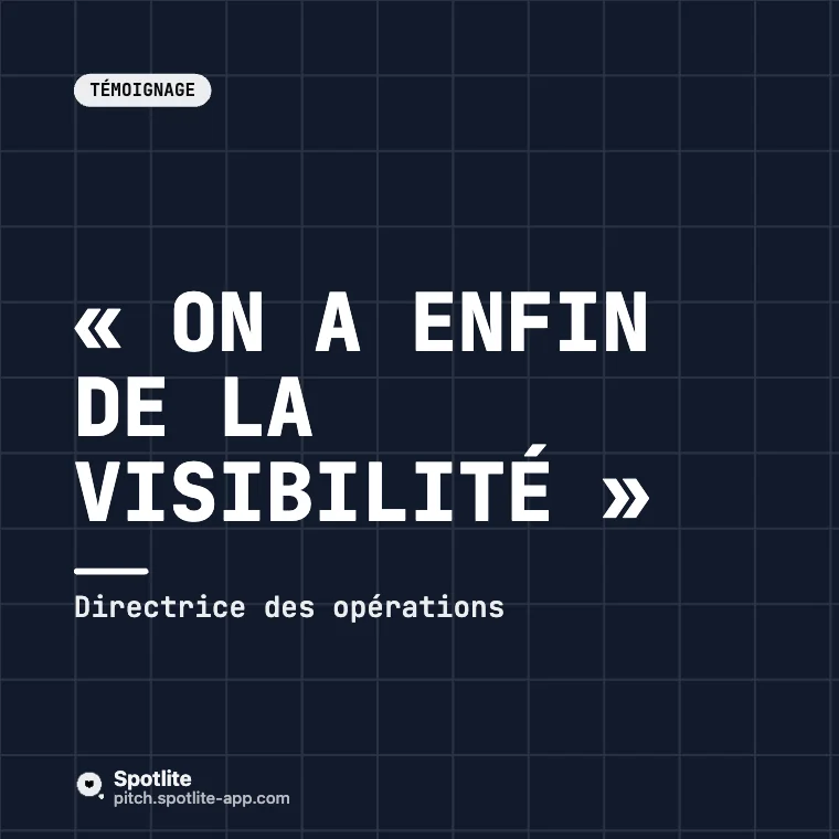 Cas client SaaS — slide 6 : « On a enfin de la visibilité »