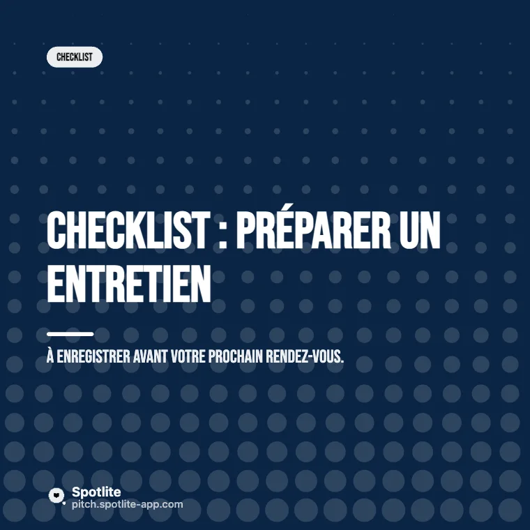 Checklist — slide 1