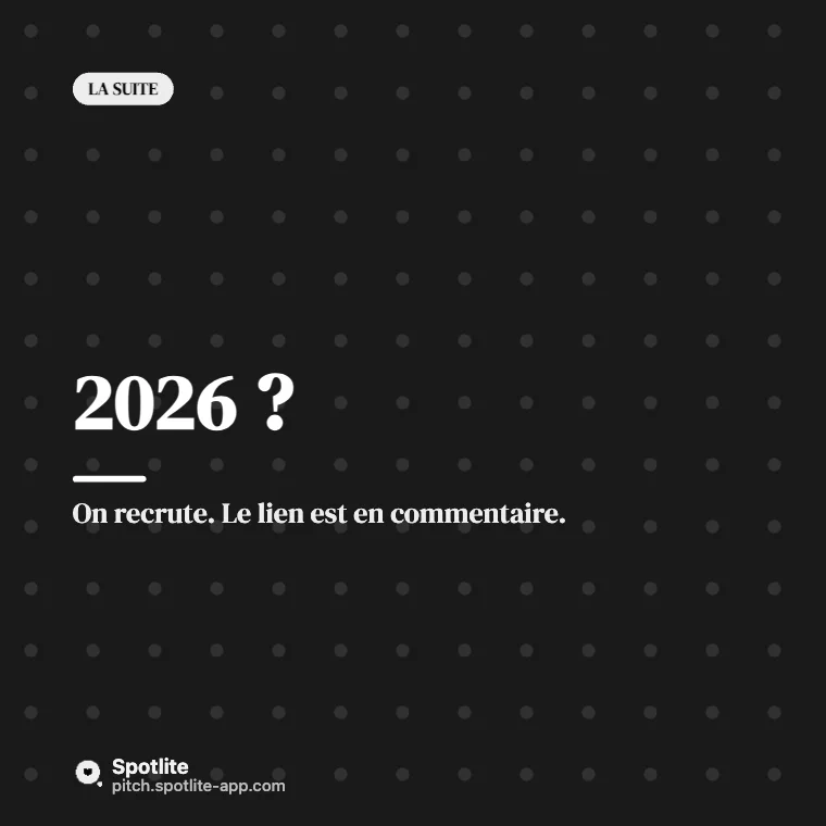 Bilan de l'année en chiffres — slide 6 : 2026 ?