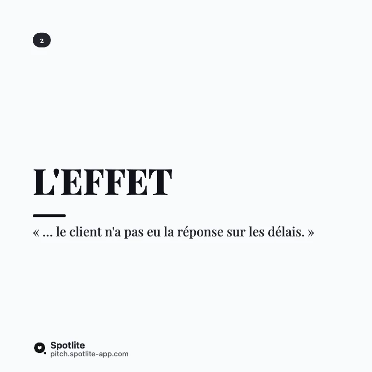 Donner un feedback — slide 3 : L'effet