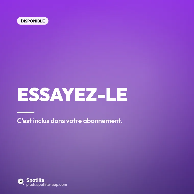 Lancement de produit — slide 5 : Essayez-le