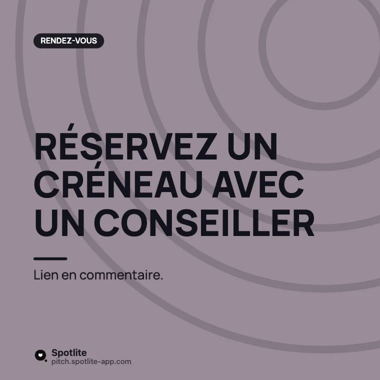 Nous serons au salon — slide 3 : Réservez un créneau avec un conseiller