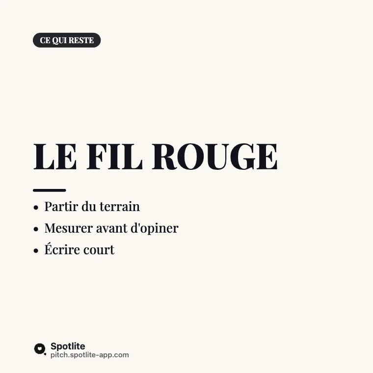 Mon parcours en 6 slides — slide 5 : Le fil rouge