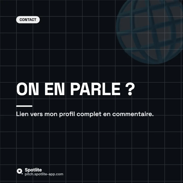 Portfolio de développeur — slide 5 : On en parle ?
