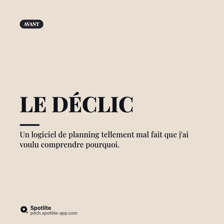 Récit de reconversion — slide 2 : Le déclic