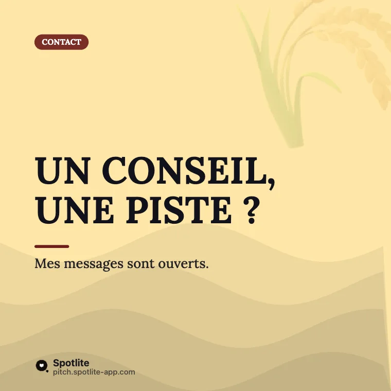 Retour après une pause — slide 5 : Un conseil, une piste ?
