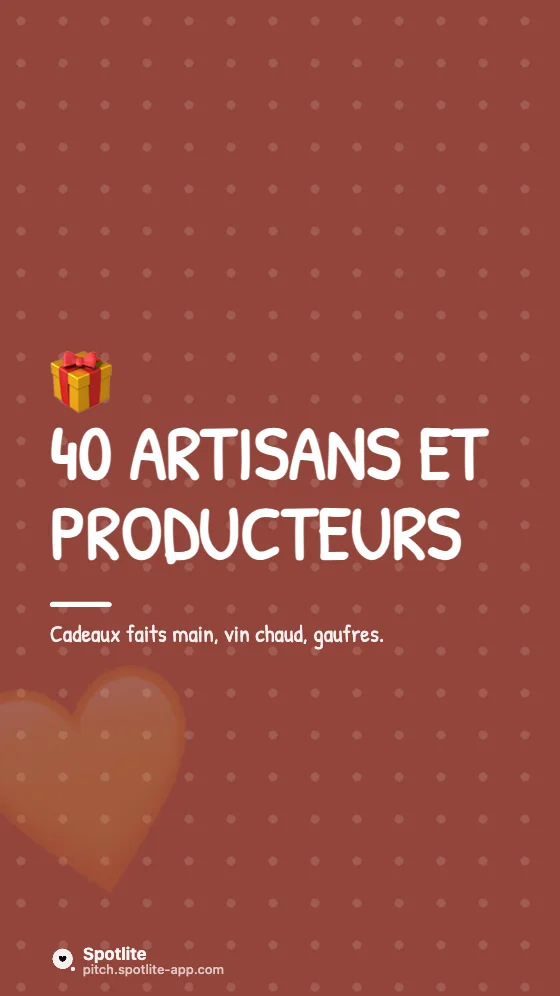 Marché de Noël — slide 2 : 40 artisans et producteurs