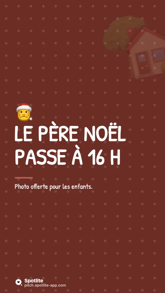 Marché de Noël — slide 3 : Le Père Noël passe à 16 h