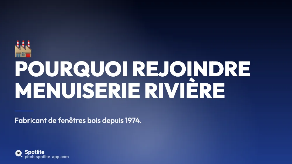 Pourquoi nous rejoindre — slide 1